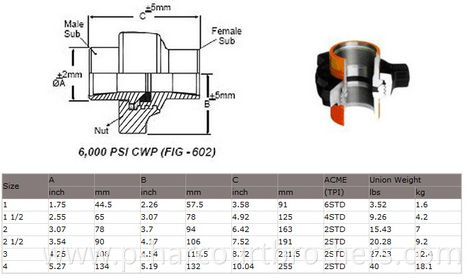 stainless steel figure 600 fig 1002 hammer union